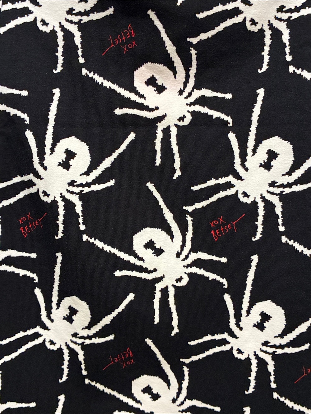 Betsey Johnson Black and White Spider Print Dress - Picture 4 of 7